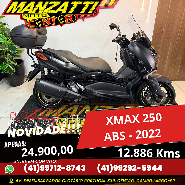 Moto Yamaha XMAX 250 ABS Preta 2022