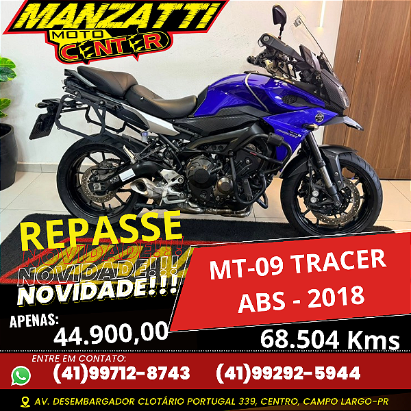 Moto Yamaha MT-09 Tracer 850cc Azul 2018 - REPASSE