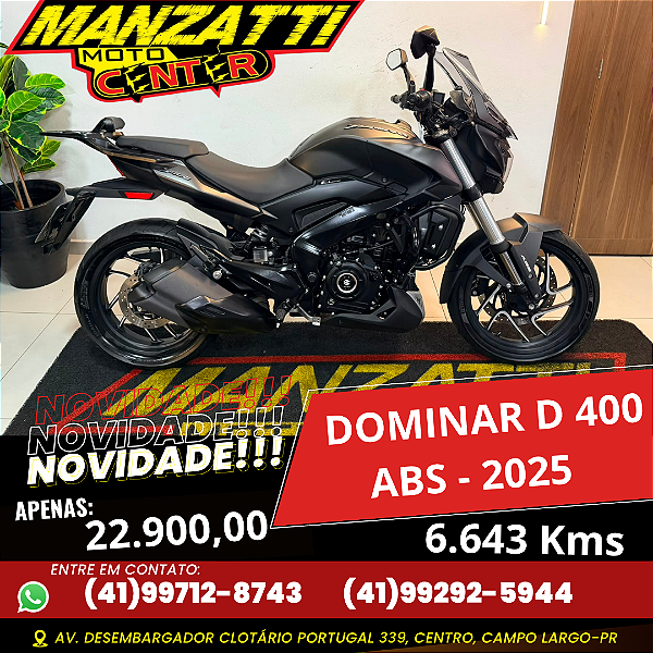 Moto Bajaj Dominar D400 ABS Preta 2025