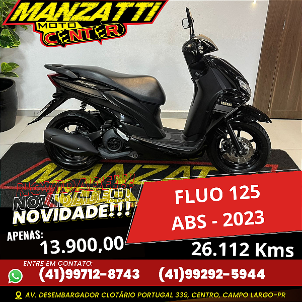 Moto Yamaha Fluo 125cc ABS Preta 2023
