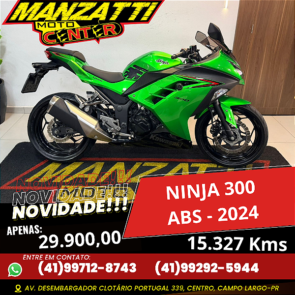Moto Kawasaki Ninja 300 Verde 2024