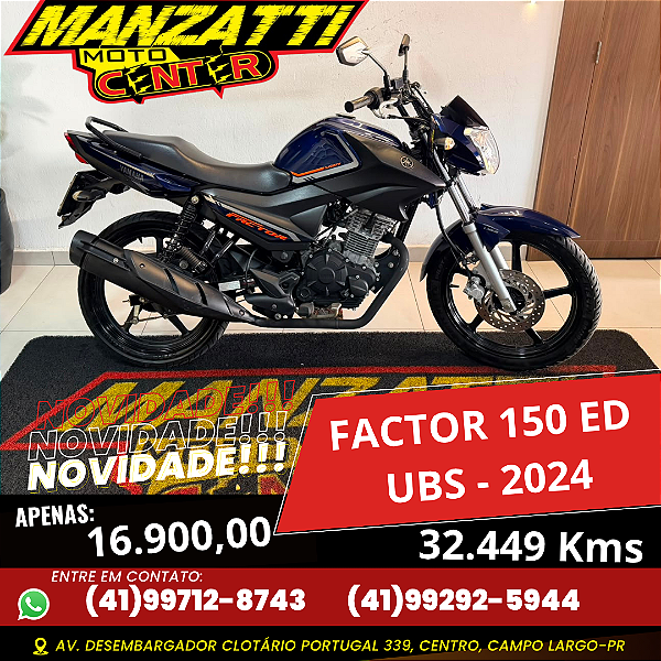 Moto Yamaha Factor 150 ED UBS Azul 2024