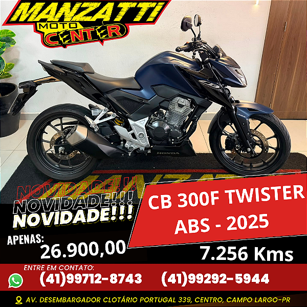 Moto Honda CB300F Twister ABS Azul 2025