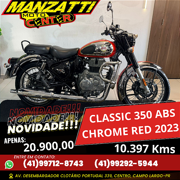 Royal Enfield Classic 350 ABS Vermelha 2023