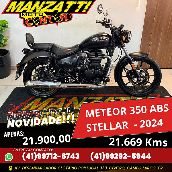Royal Enfield Meteor 350 ABS Stelar 2024 Preta