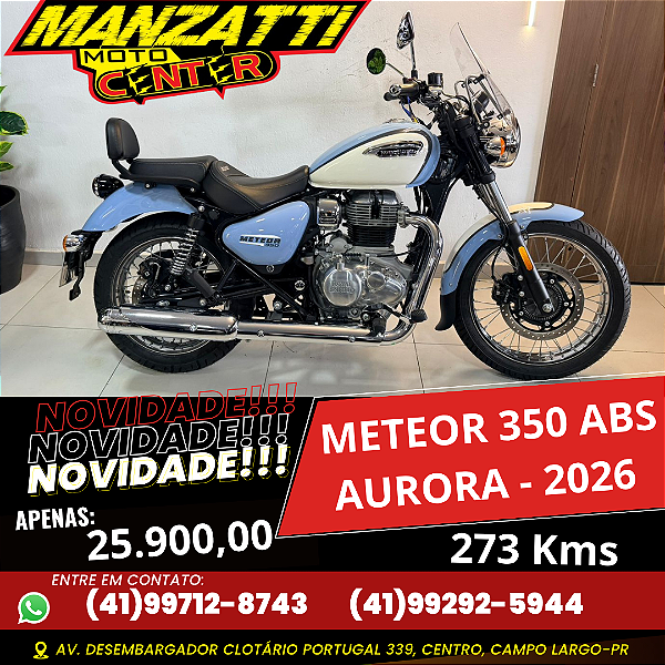 Moto Royal Enfield Meteor 350 ABS Aurora Azul 2026