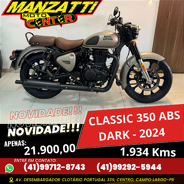 Moto Royal Enfield Classic 350 ABS Dark Cinza 2024