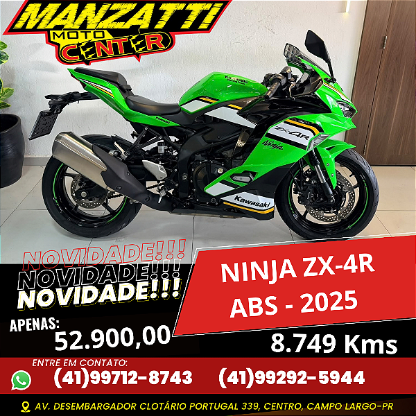 Moto Kawasaki Ninja ZX-4R ABS Verde 2025