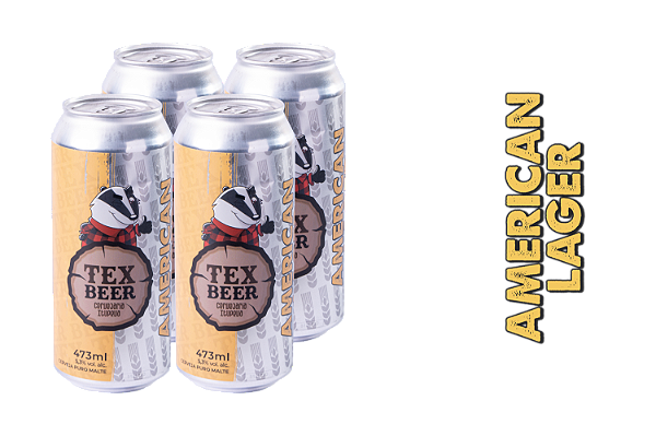 TexPack 4 American Lager 473ml