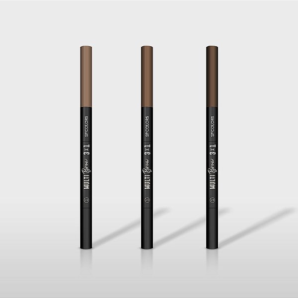 BOX SOMBRA E LAPISEIRA PARA SOBRANCELHA MULTI BROW 3X1