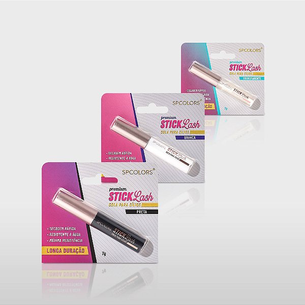 BOX COLA PARA CÍLIOS STICK LASHES - 3 CORES