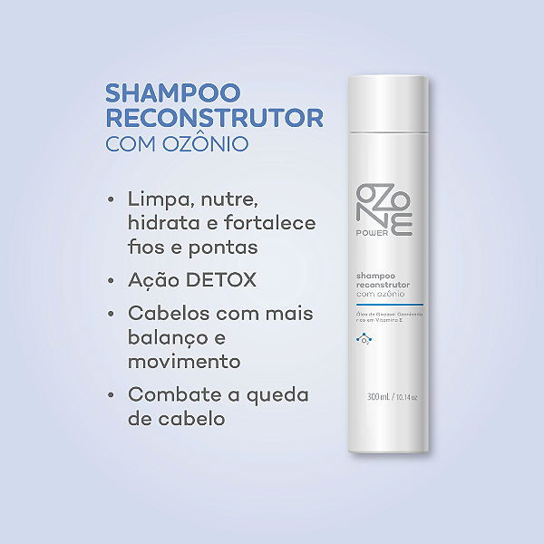 Shampoo Super Estimulante e Revitalizante com Ozônio 300ml