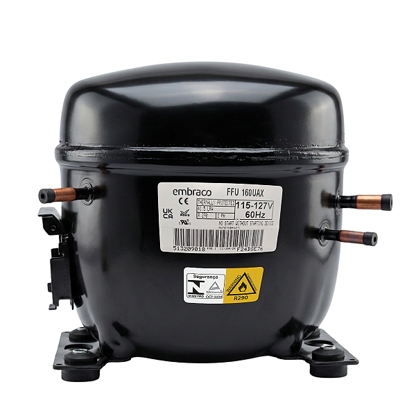 COMPRESSOR EMBRACO 1/2 127V R290 FFU160UAX