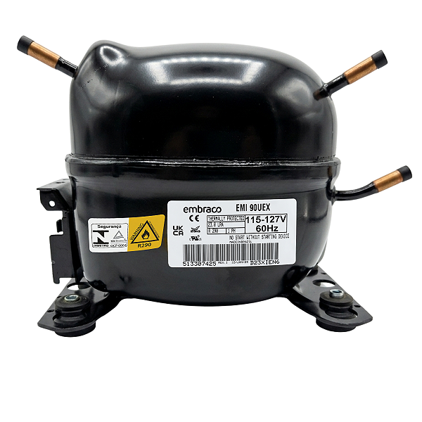 COMPRESSOR EMBRACO 1/3 110V R290 EMI90UEX