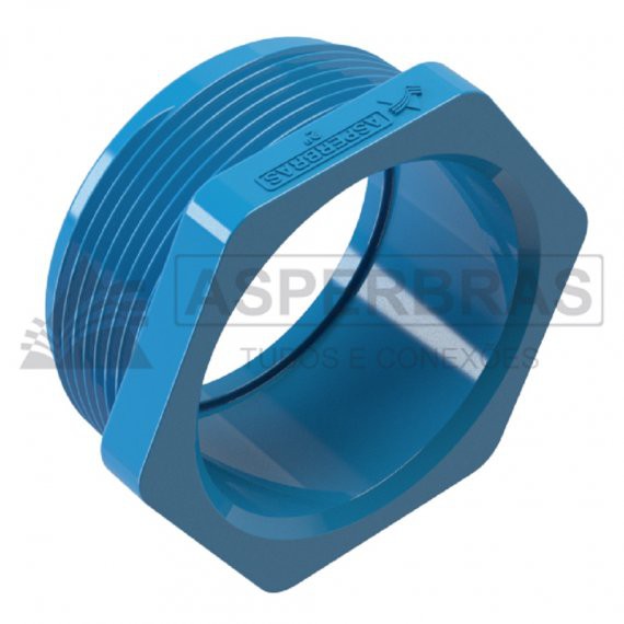 ADAPTADOR CURTO COM ROSCA MACHO 75mm x 3" - Asperbras