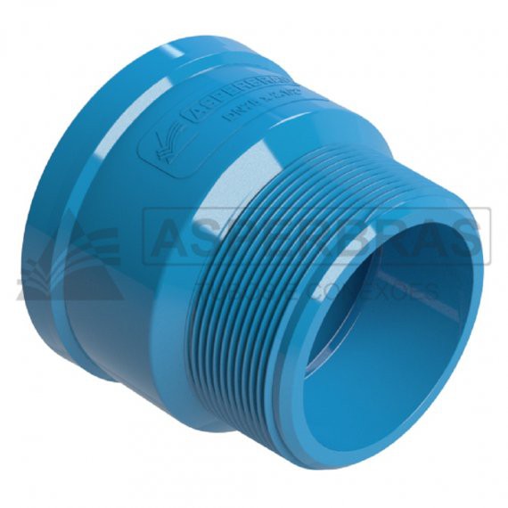 Adaptador longo 75 mm x 2.1/2" Agropecuário - Asperbras
