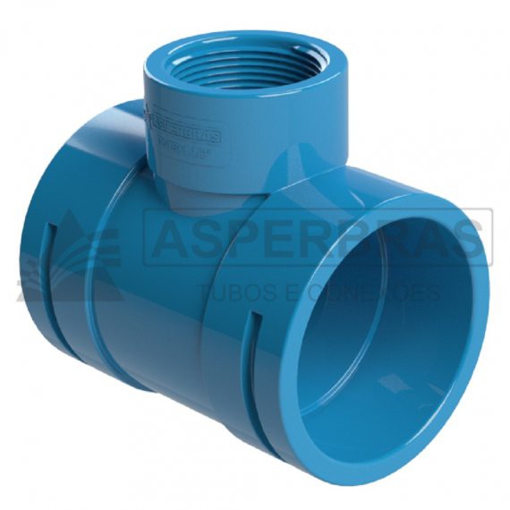 TE Redução PVC Irriga Soldável DN50 X 3/4" Rosca Interna - Asperbras