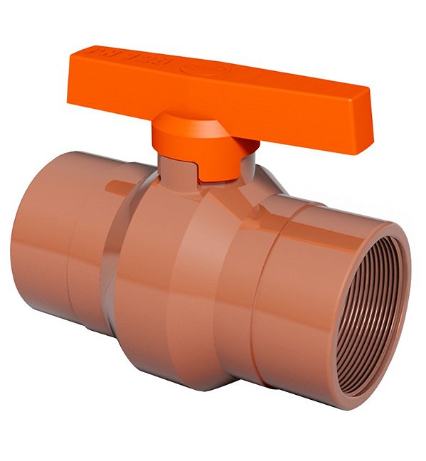 Registro de Esfera Rosca PVC Marrom 1.1/4" - DURIN