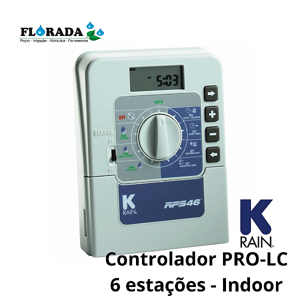 Controlador Para Irrigação 6 Estações 220v - KRAIN