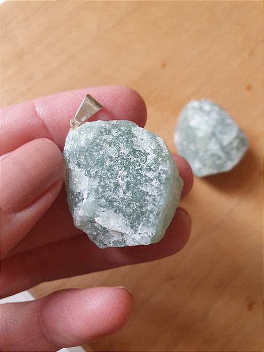 Pingente Quartzo Verde Bruto