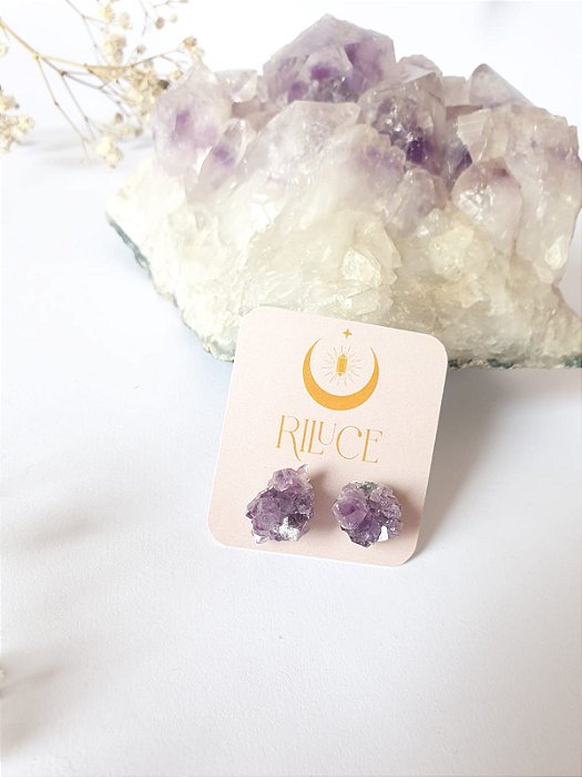 Brinco Drusa Ametista