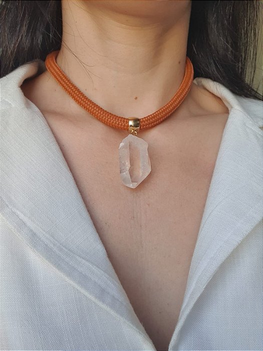 Conjunto Aurora Ponta de Cristal Bruta