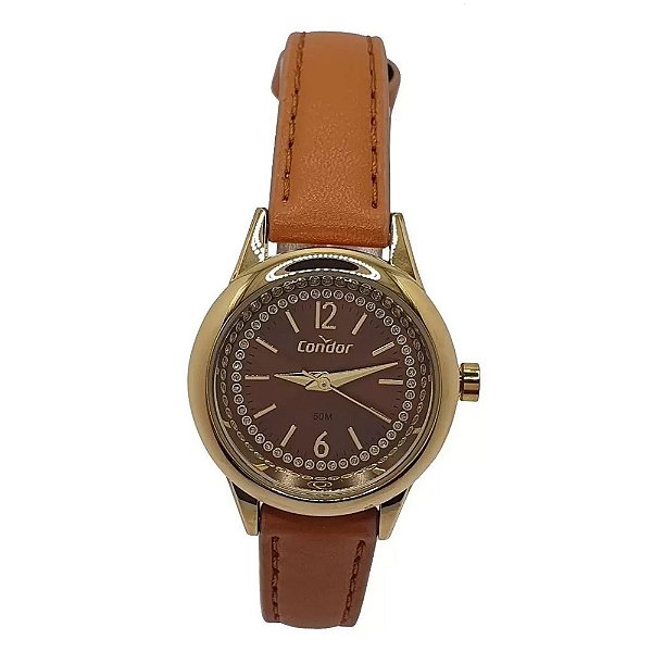 Relógio Analógico Marrom Condor