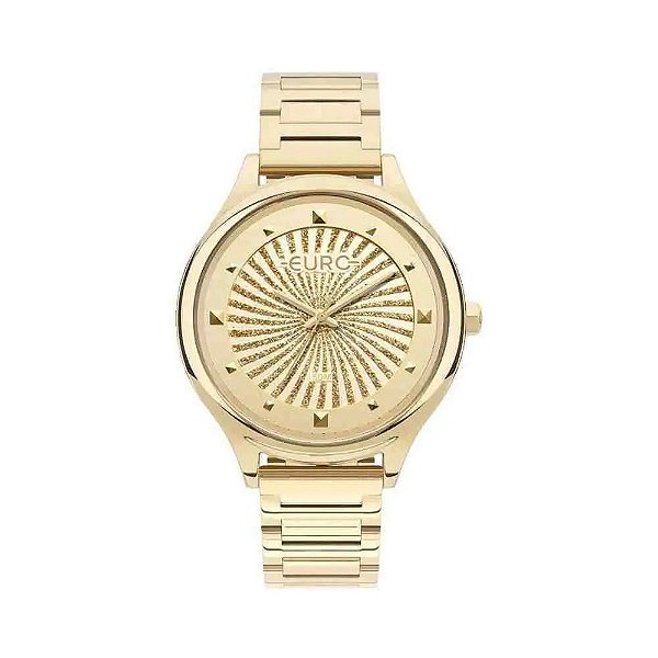 Relógio Dourado Feminino Euro