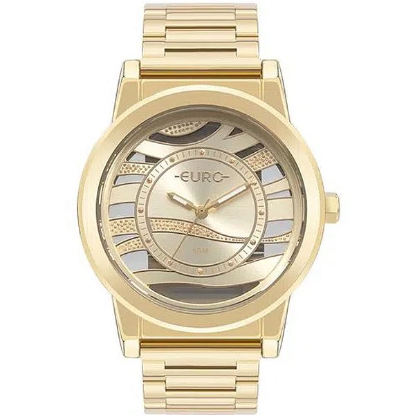 Relógio Euro Feminino Glitz Dourado