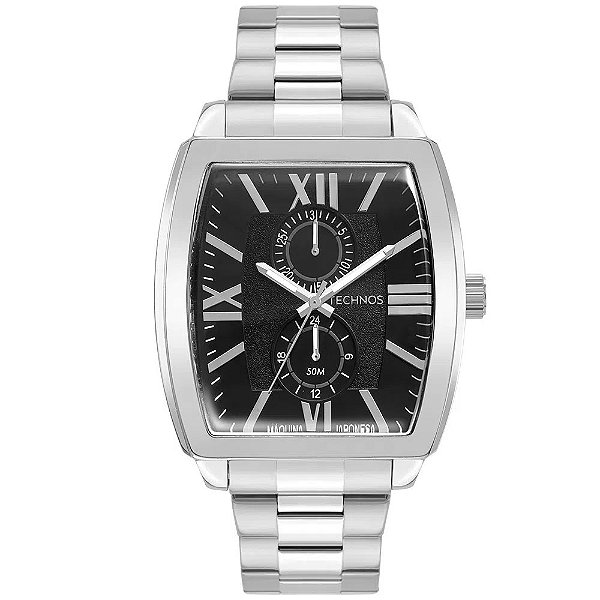 Relógio Technos Masculino Grandtech Prata 6P23AN1P