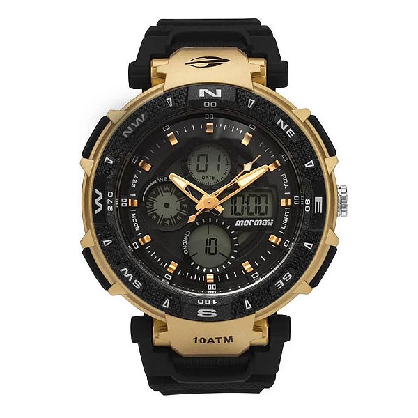 Relógio Mormaii Action Masculino Preto MO0540B8P
