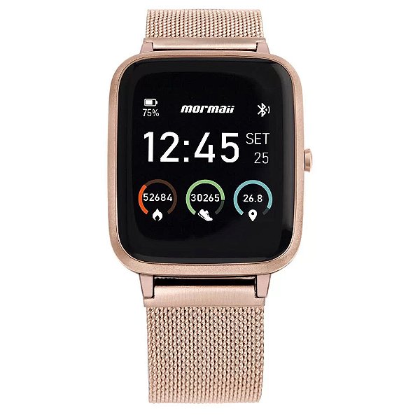 Smartwatch Mormaii Life GPS Full Display Rosa MOLIFEGAG7J