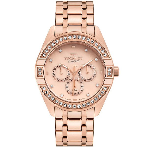Relógio Technos Rosé Feminino St.Moritz