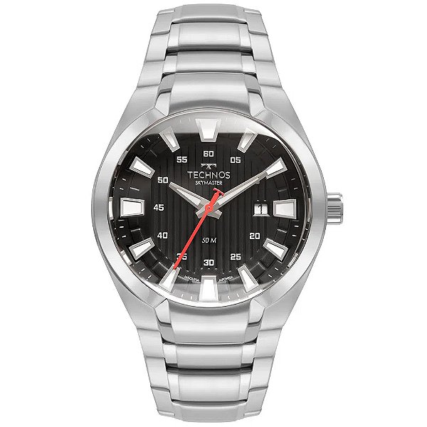 Relógio Technos Masculino Skymaster Prata