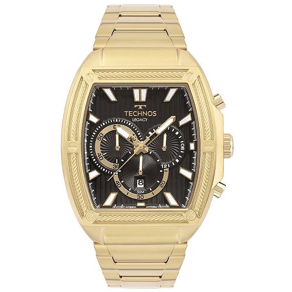 Relógio Technos Masculino Legacy Dourado OS2ABY1P