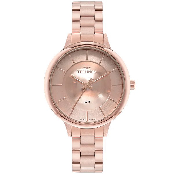 Relógio Technos Feminino Brilho Rosé - 2039DV1J