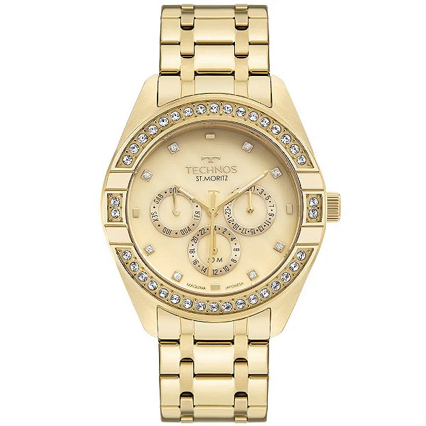 Relógio Feminino Technos St.moritz Dourado VX3JAC1X