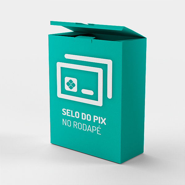 Selo PIX no Rodapé