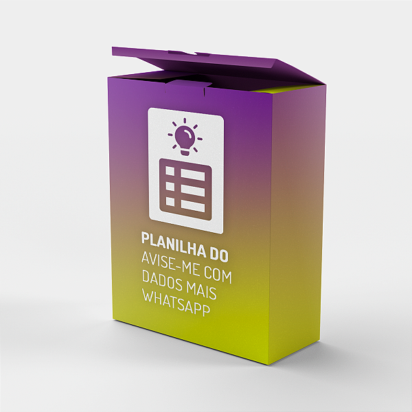 Planilha do Avise-me c/ Dados + WhatsApp