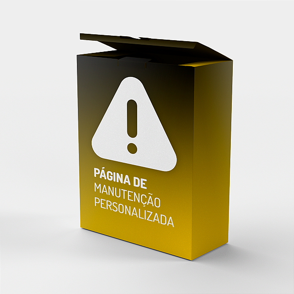 Página de Manutenção Personalizada