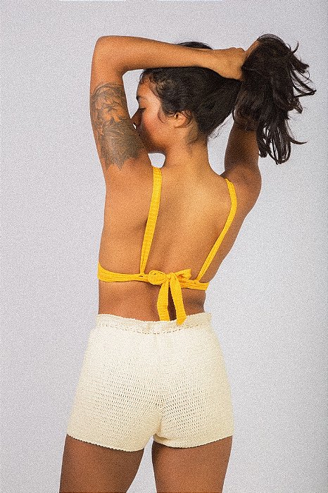 short crochê antônia - handmade