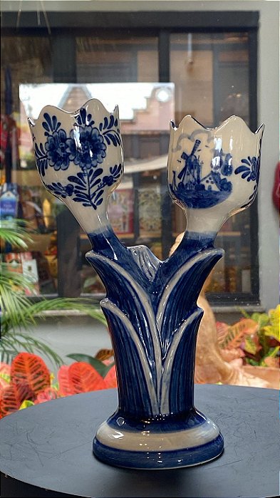 Castiçal 2 tulipas