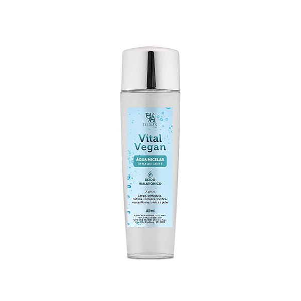 ÁGUA MICELAR VITALVEGAN  150ML- D´LILYS