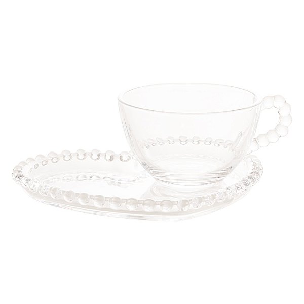 Xícara de chá Coração cristal - 180ml