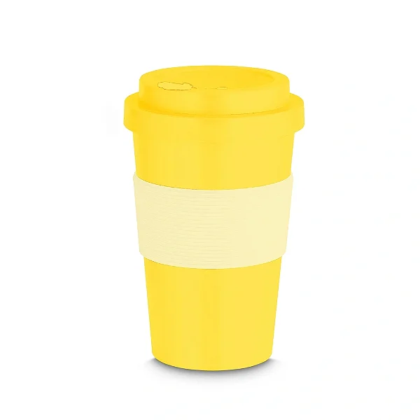 Copo Sustentável RPET 400ml Amarelo