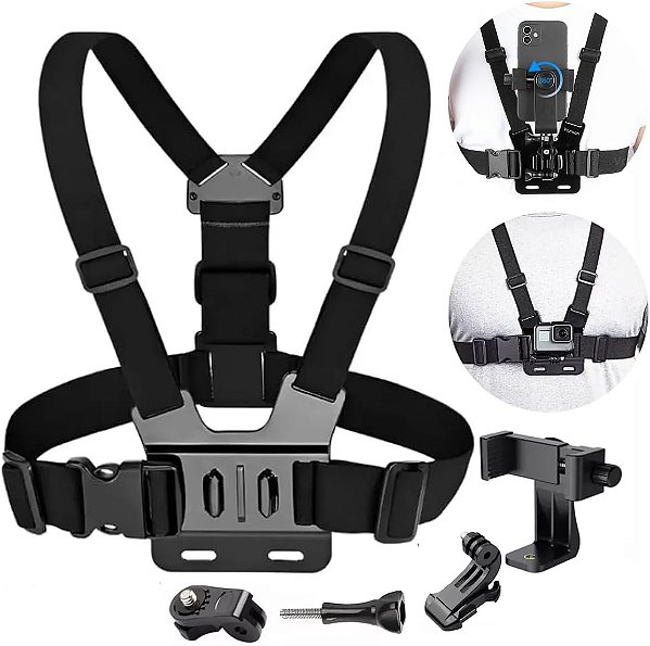 Suporte Peitoral Para Celular e Câmeras