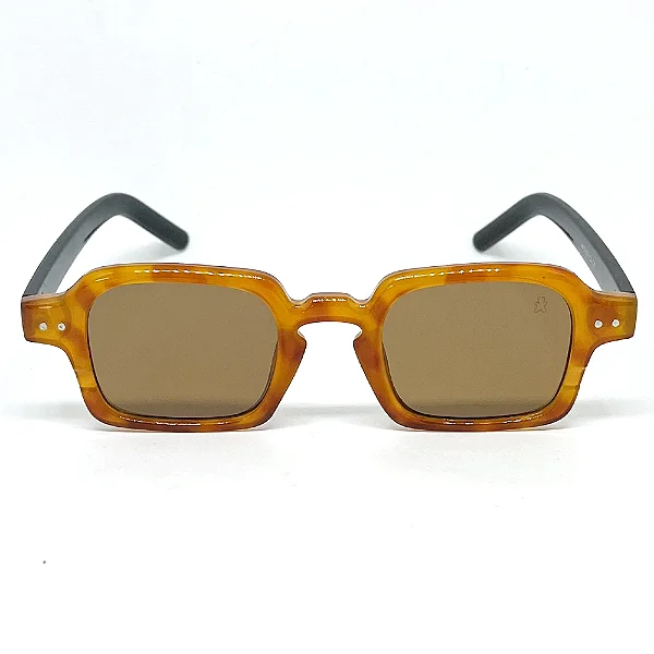 Óculos de Sol Boston - Animal Print Haste Preta