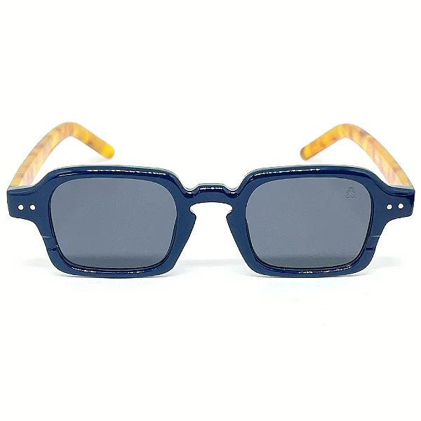 Óculos de Sol Boston - Azul Haste Animal Print