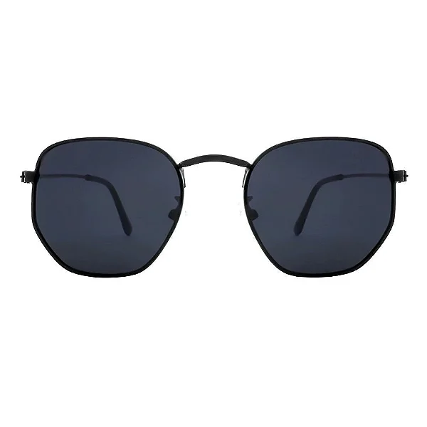 ÓCULOS DE SOL MIAMI - HEXAGONAL - PRETO