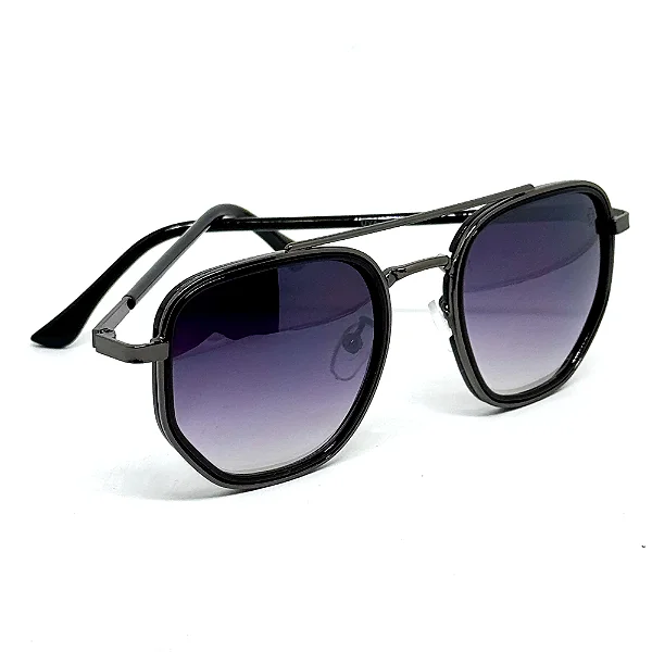 ÓCULOS DE SOL ARIZONA - HEXAGONAL - GRAFITE DEGRADÊ